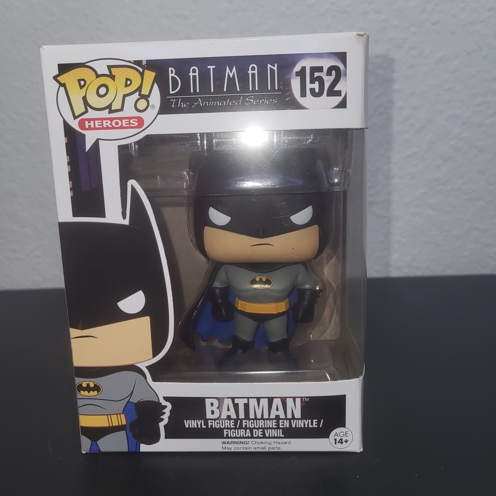 Funko Pop! Heroes Batman Vinyl Figure - Black, Gray, Blue